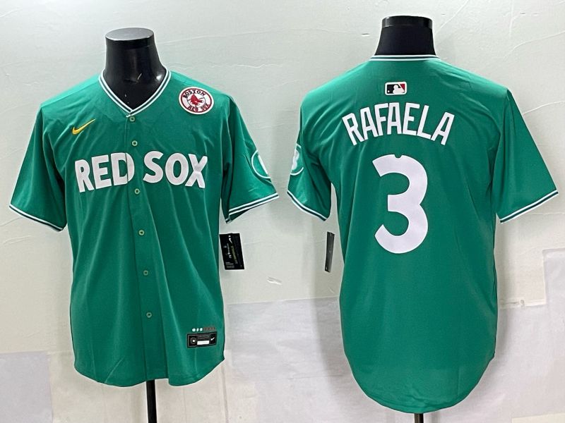 Men 2025 Boston Red Sox 3 Rafaela Drak Green Joint Name Nike MLB Jersey 037